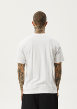 Afends Mens Thrown Out - Retro Fit Tee - White / Black - Afends mens thrown out   retro fit tee   white / black 