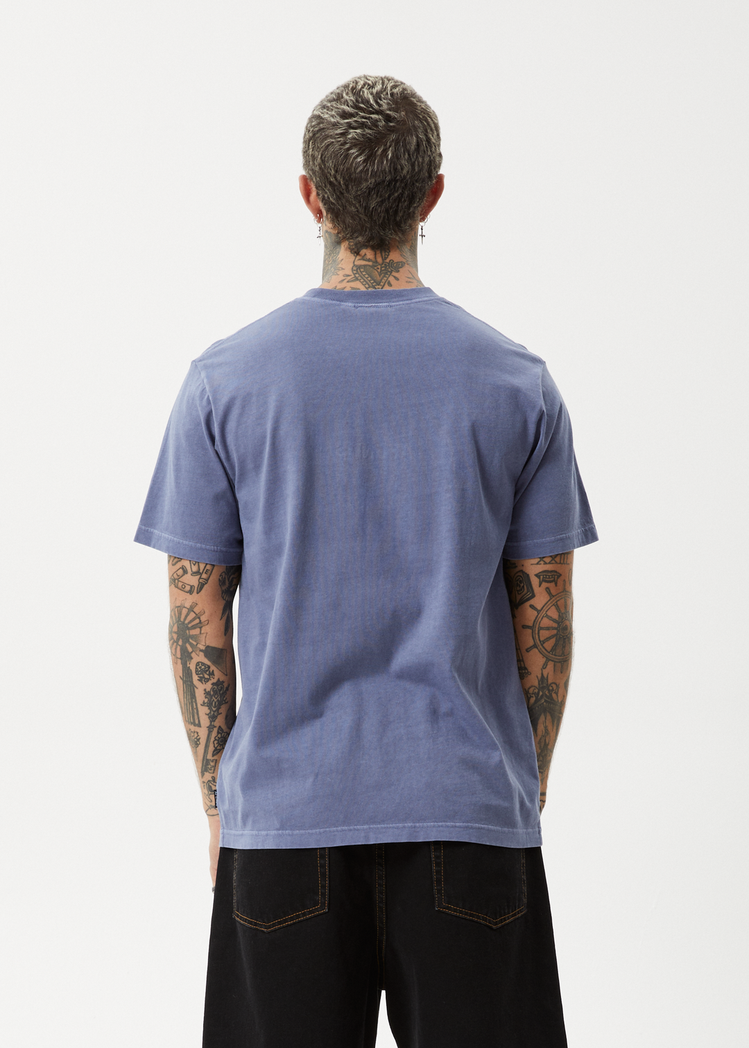 AFENDS Mens Vinyl - Retro Fit Tee - Marlin 