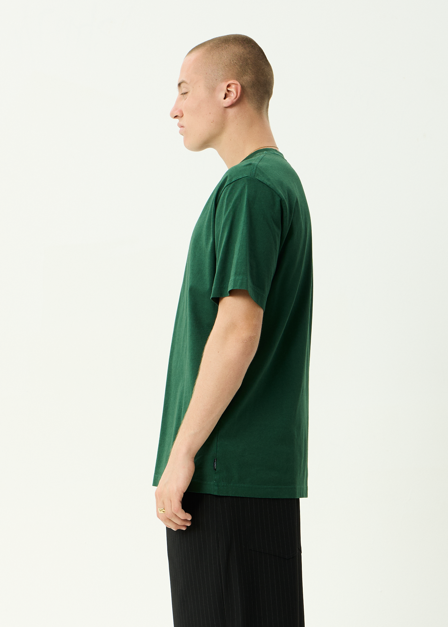 AFENDS Mens Vinyl - Retro Tee - Washed Pine