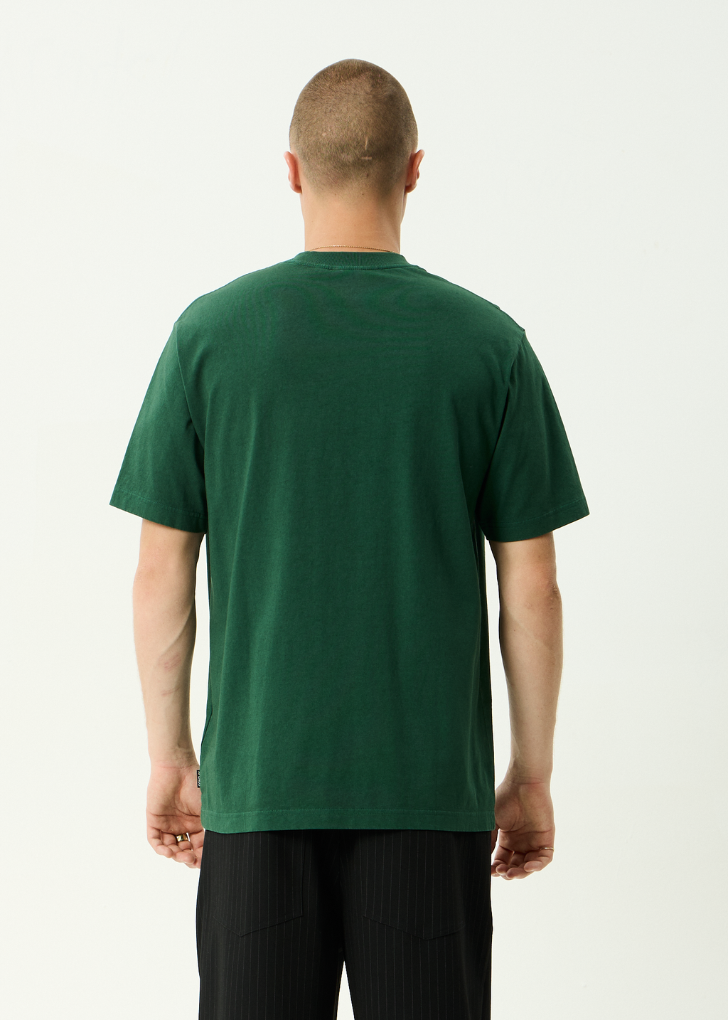 AFENDS Mens Vinyl - Retro Tee - Washed Pine