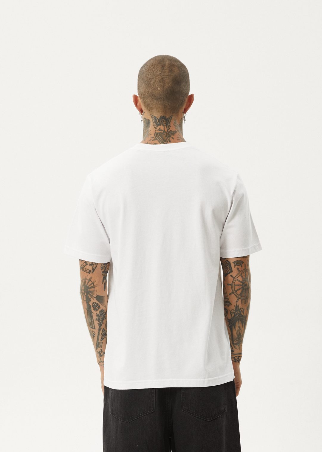 AFENDS Mens Vinyl - Retro Fit Tee - White 