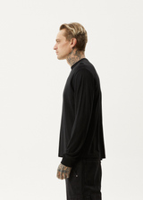 Afends Mens Essential - Hemp Long Sleeve T-Shirt - Black - Afends mens essential   hemp long sleeve t shirt   black 