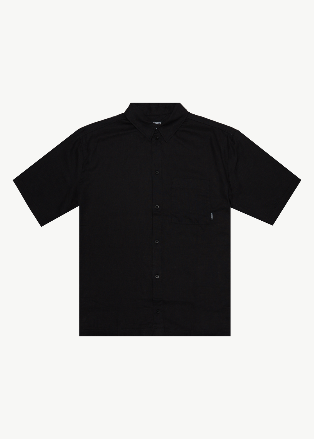 AFENDS Mens Everyday - Short Sleeve Shirt - Black 