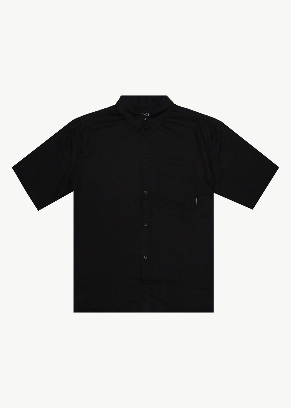 AFENDS Mens Flame - Short Sleeve Shirt - Black