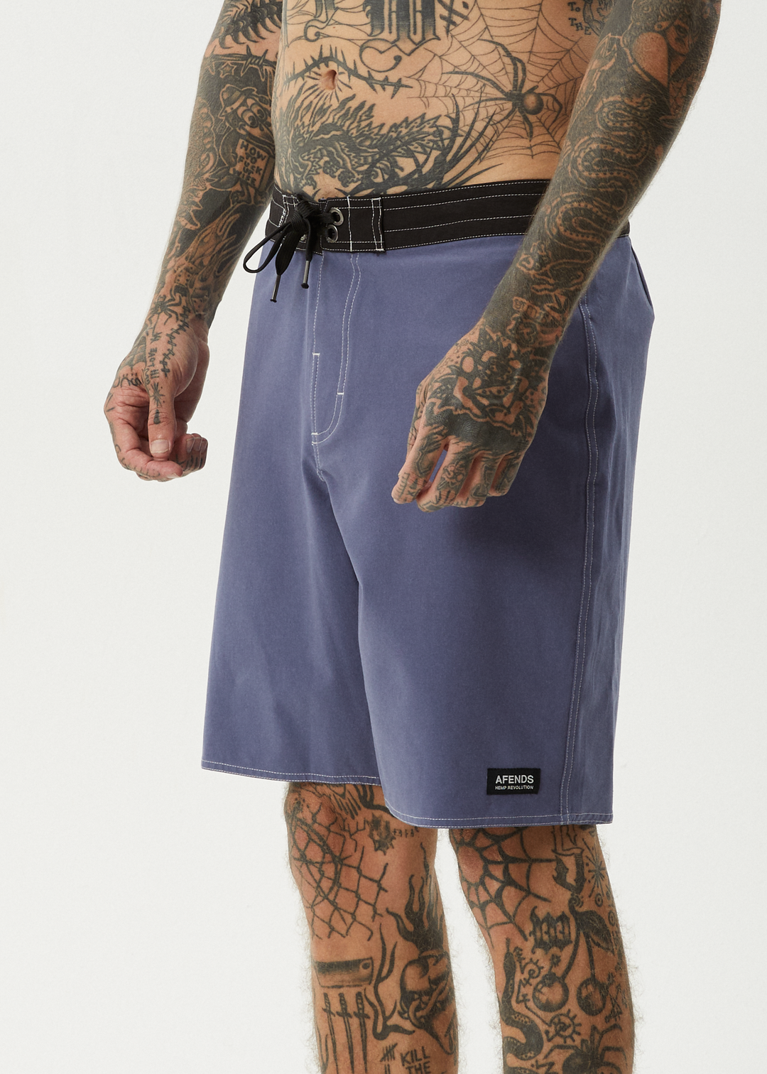 AFENDS Mens Surf Related - Fixed Waist Boardshorts 20" - Marlin