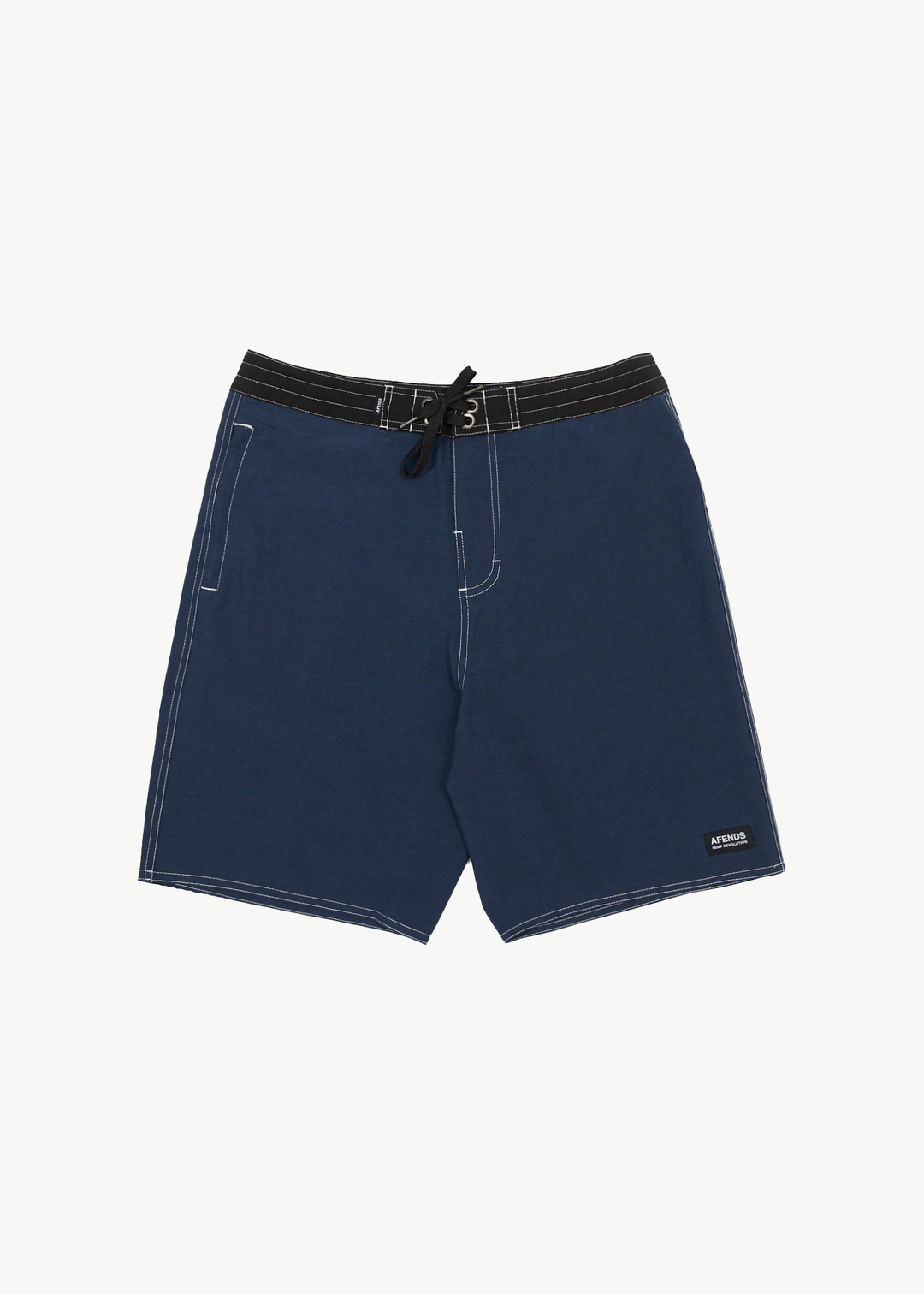 AFENDS Mens Surf Related - Fixed Waist Boardshorts 20" - Navy 