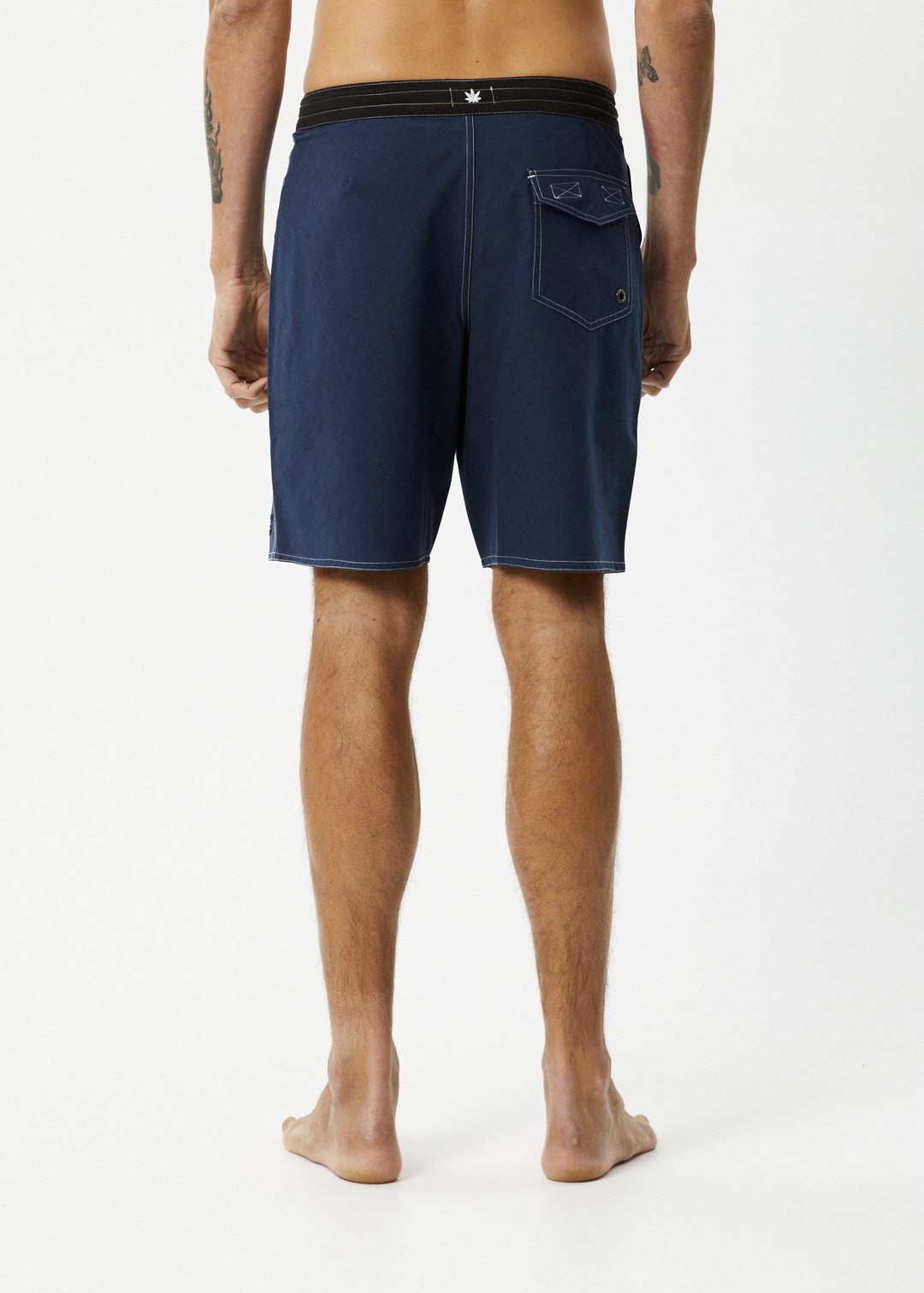 AFENDS Mens Surf Related - Fixed Waist Boardshorts 20" - Navy 