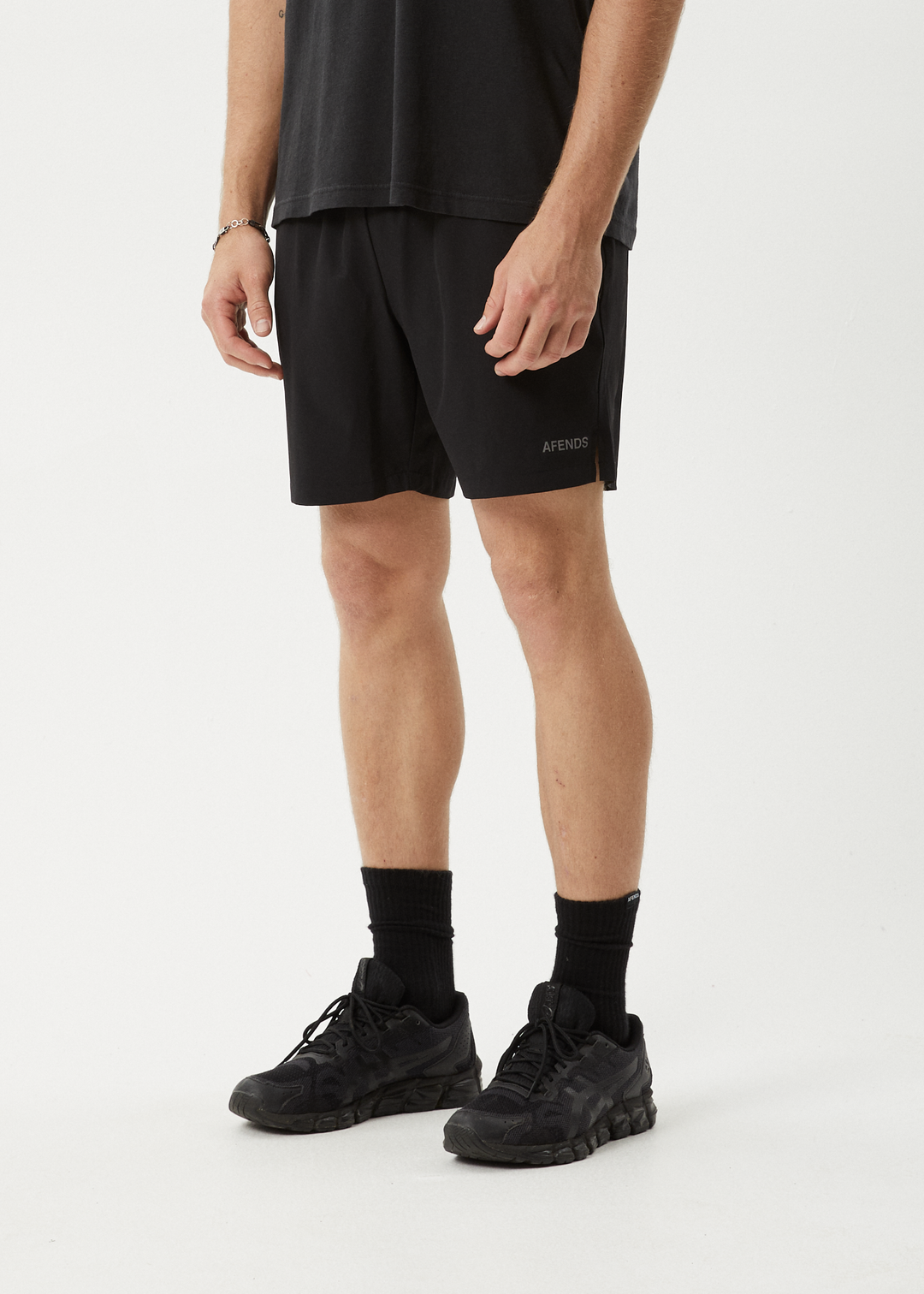 AFENDS Mens Kettle-Ish - Performance Shorts 18 Inch - Black 