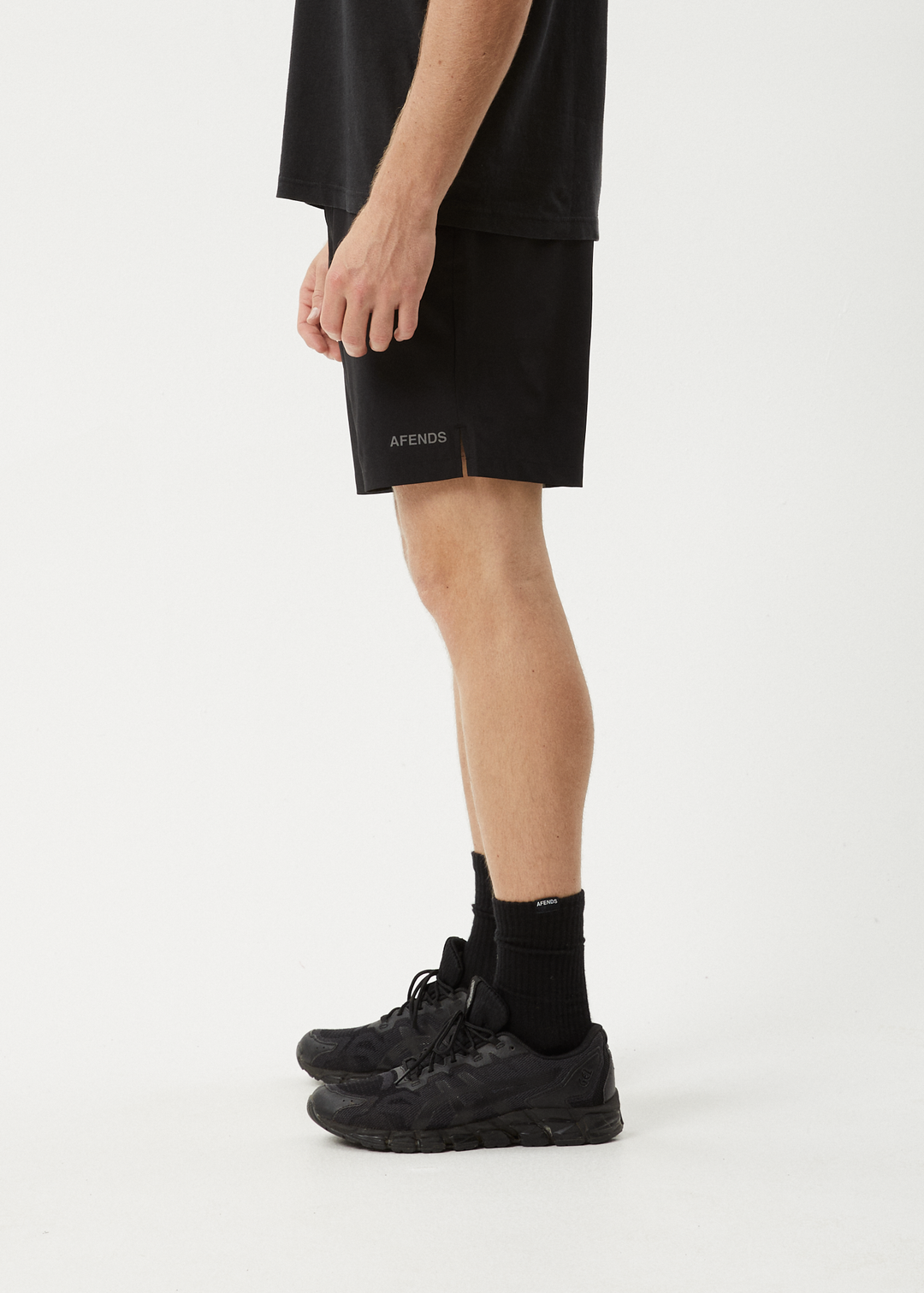 AFENDS Mens Kettle-Ish - Performance Shorts 18 Inch - Black 