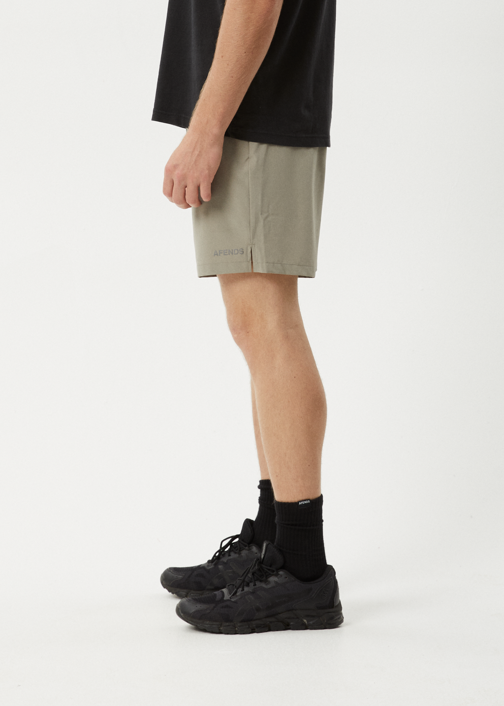 AFENDS Mens Kettle-Ish - Performance Short 18" - Olive
