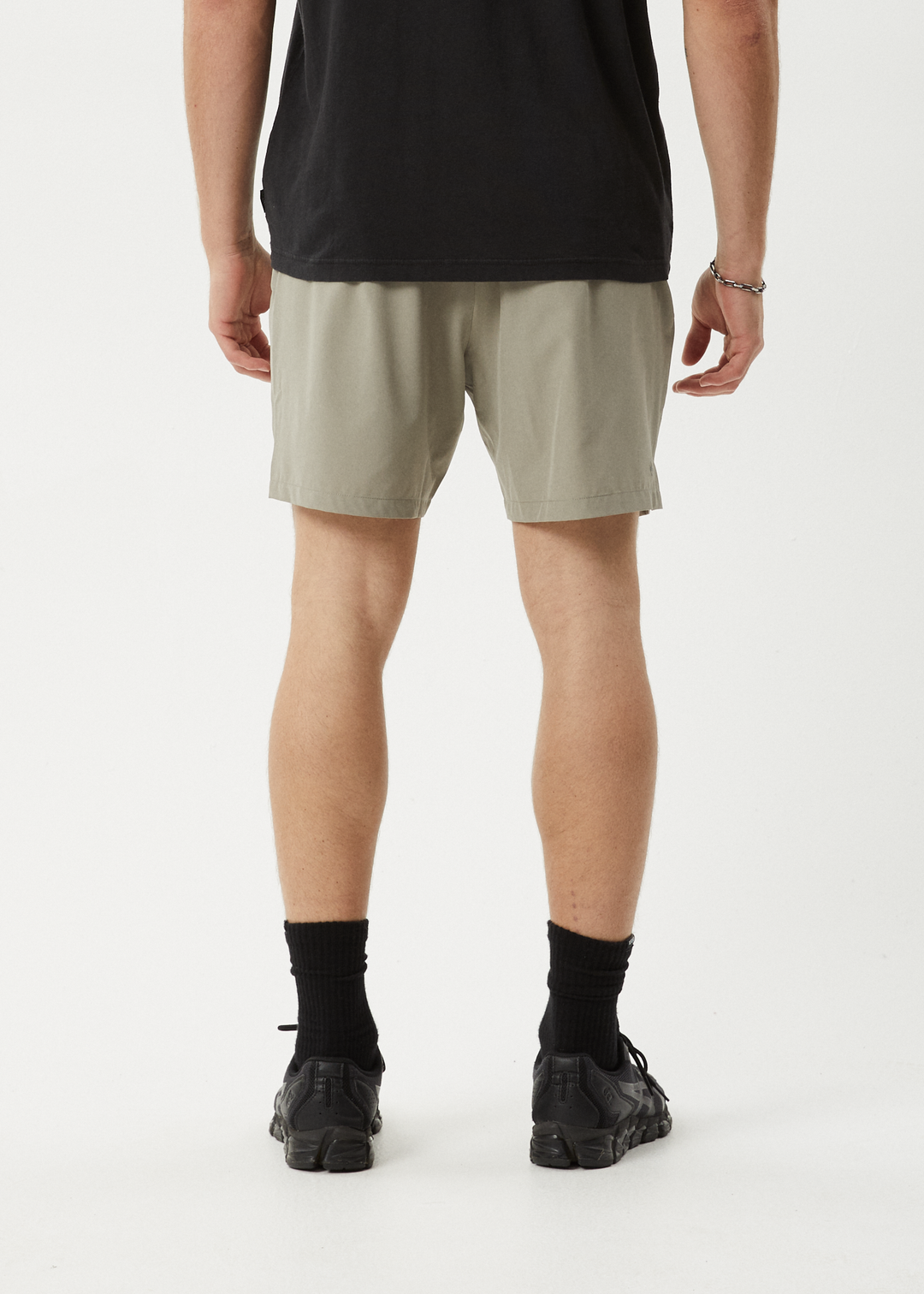 AFENDS Mens Kettle-Ish - Performance Shorts 18 Inch - Olive 