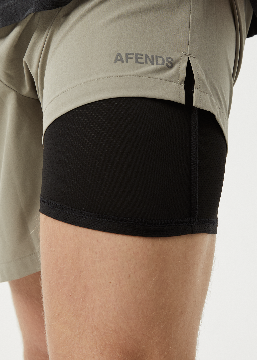 AFENDS Mens Kettle-Ish - Performance Short 18" - Olive