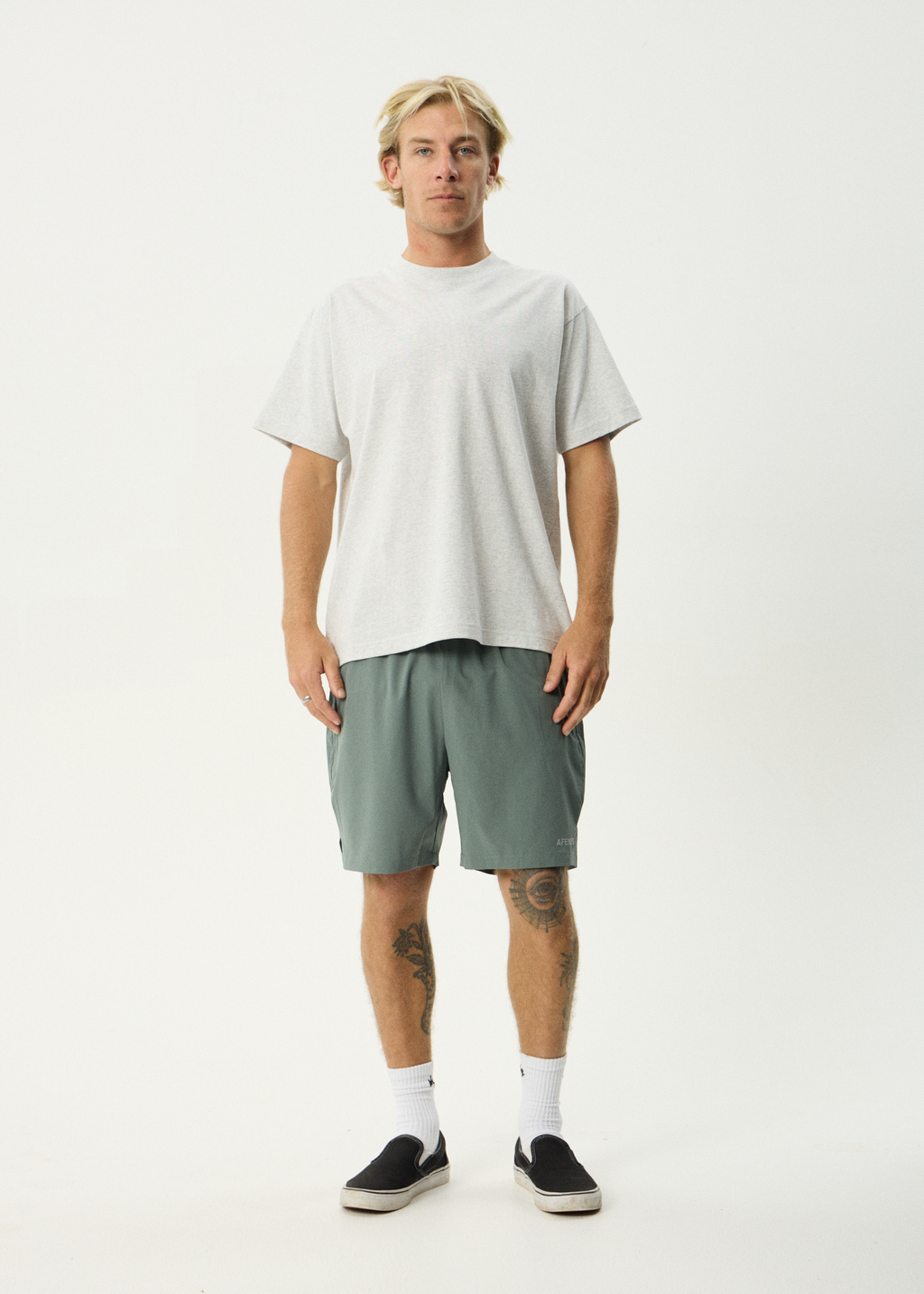 AFENDS Mens Kettle-Ish - Performance Short 18" - Sycamore