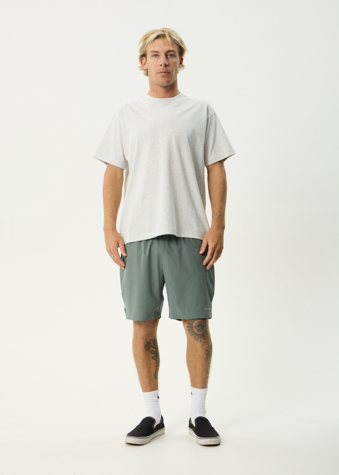 AFENDS Mens Kettle-Ish - Performance Short 18" - Sycamore