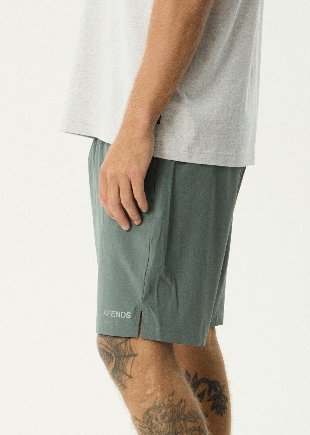 AFENDS Mens Kettle-Ish - Performance Short 18" - Sycamore