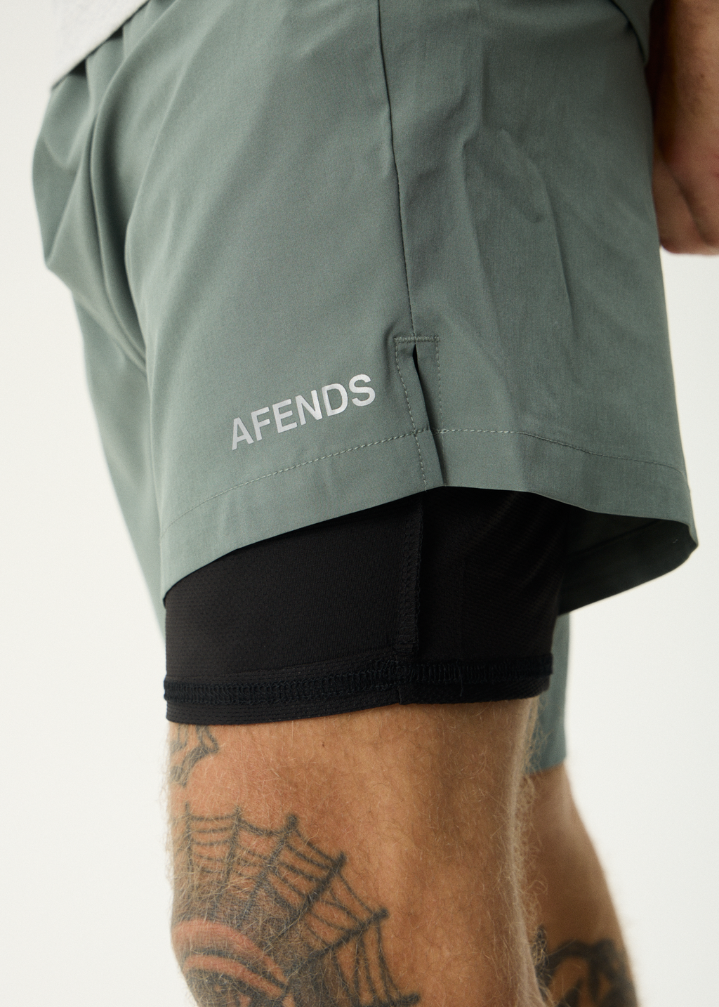 AFENDS Mens Kettle-Ish - Performance Short 18" - Sycamore