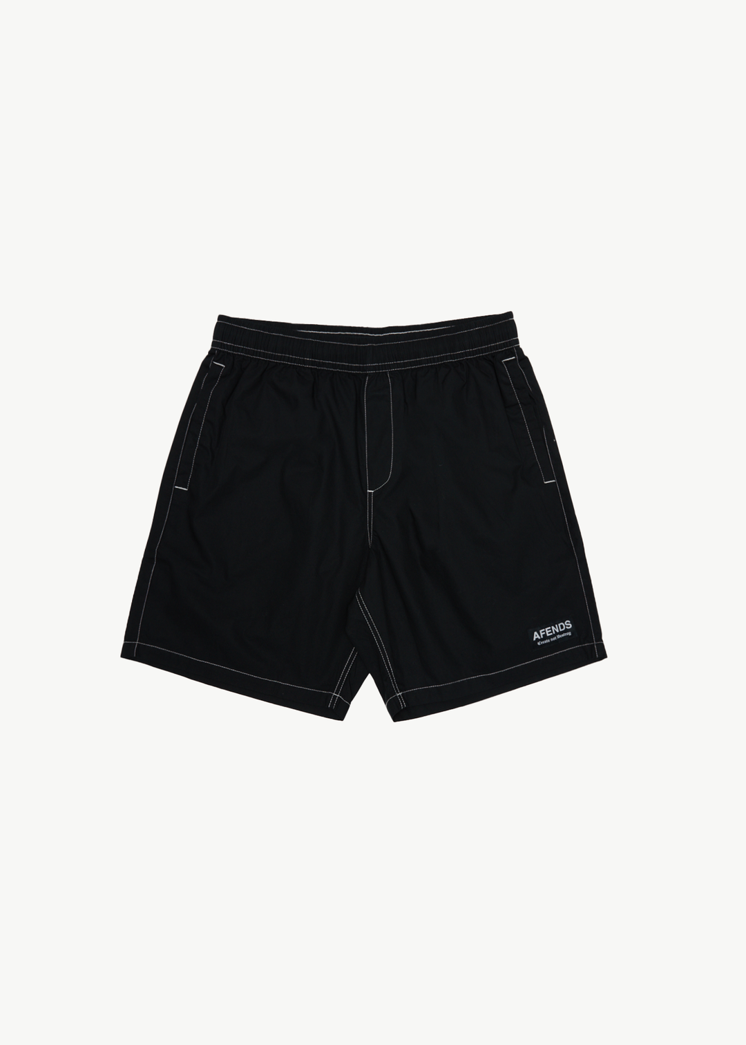 AFENDS Mens The Dopamine - Swim Short 18 Inch - Black 