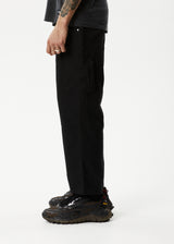 AFENDS Mens Richmond - Recycled Carpenter Pant - Black - Afends mens richmond   recycled carpenter pant   black 