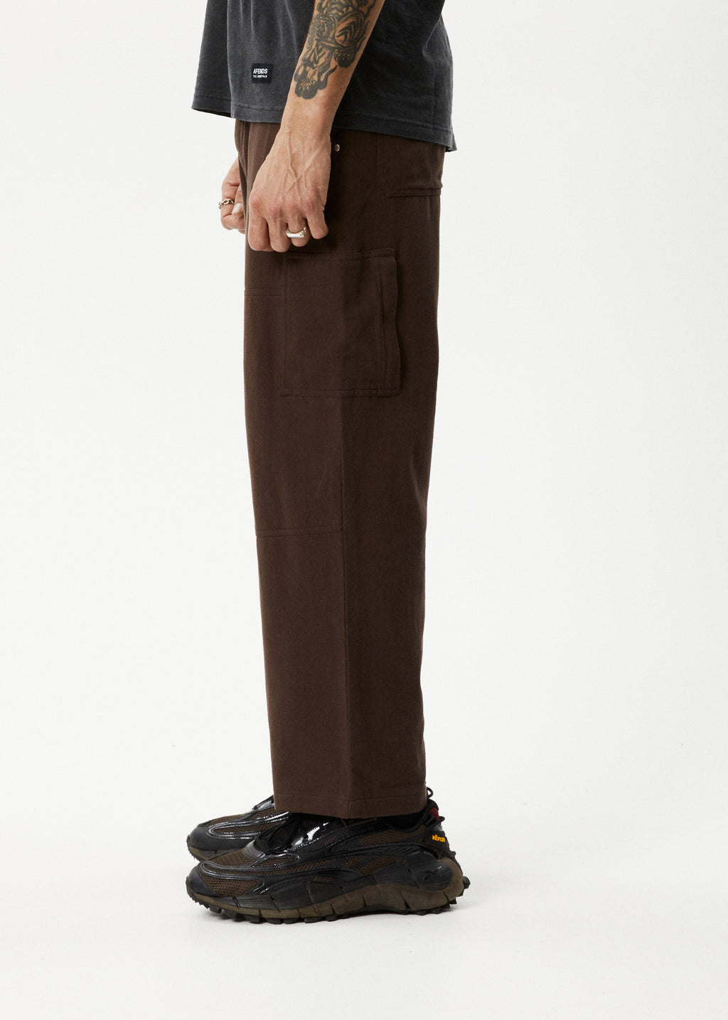 AFENDS Mens Richmond - Workwear Pant - Coffee