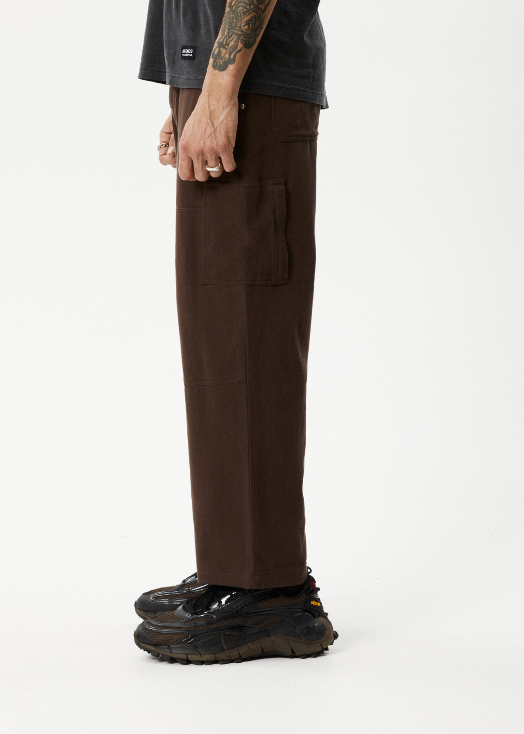 AFENDS Mens Richmond - Carpenter Pants - Coffee 