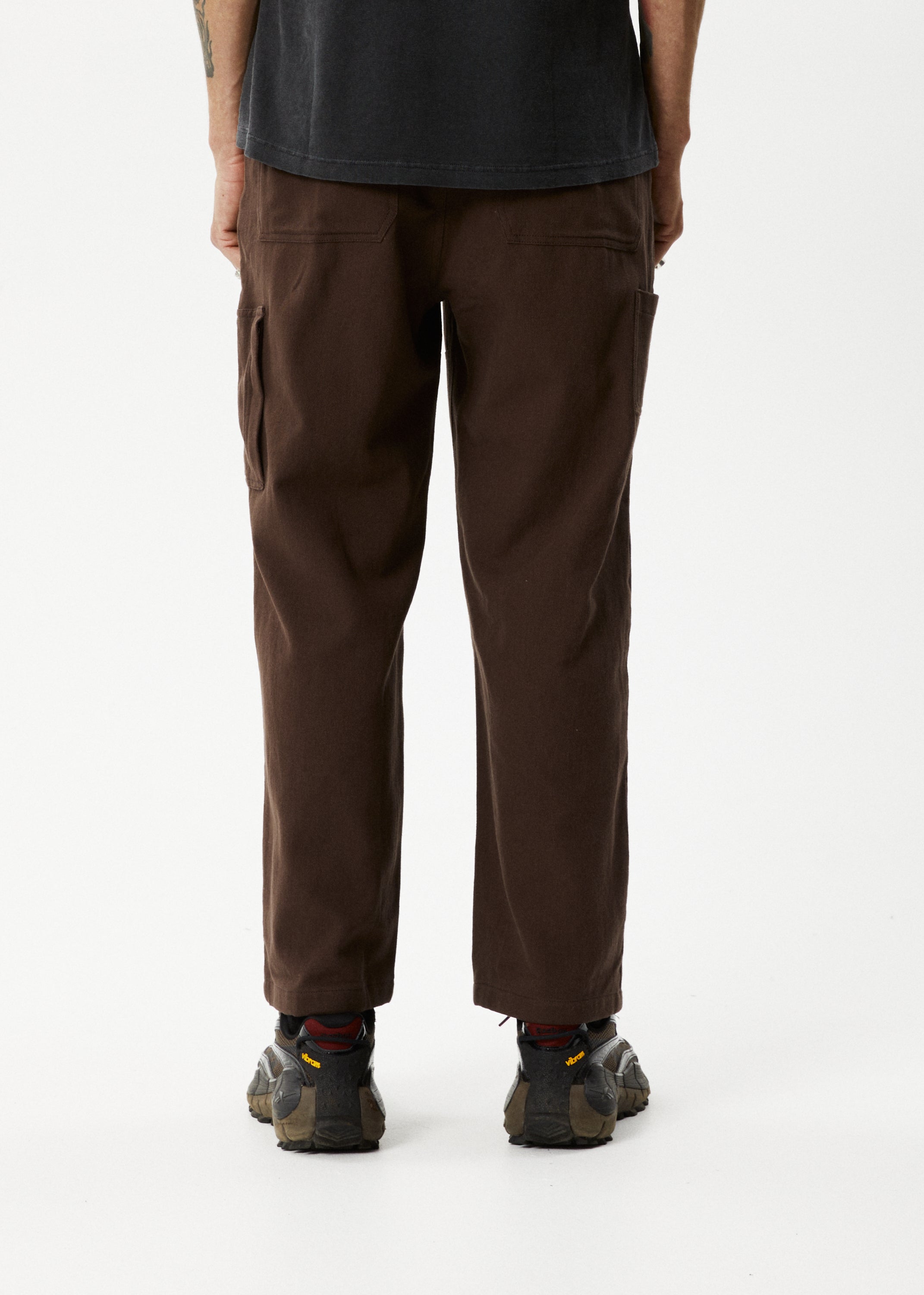 AFENDS Mens Richmond - Workwear Pant - Coffee