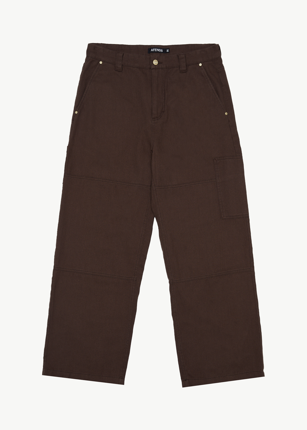 AFENDS Mens Richmond - Workwear Pant - Coffee