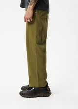 Afends Mens Richmond - Recycled Carpenter Pant - Military - Afends mens richmond   recycled carpenter pant   military 