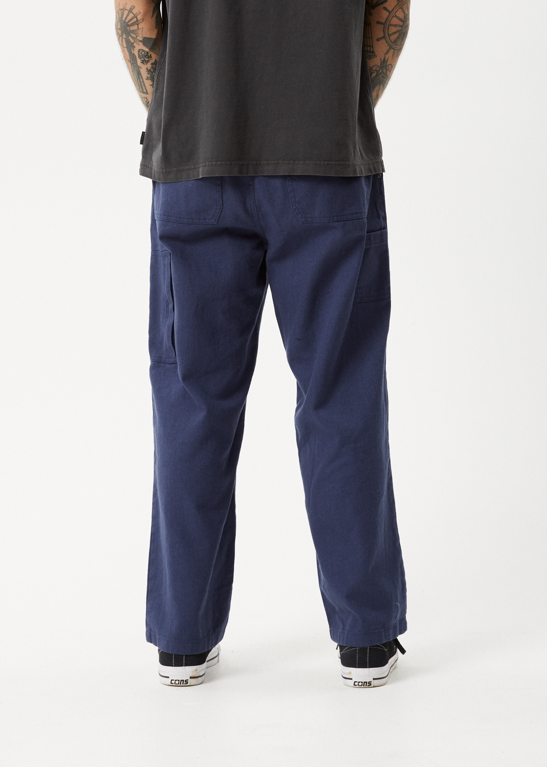 AFENDS Mens Richmond - Carpenter Pants - Navy 