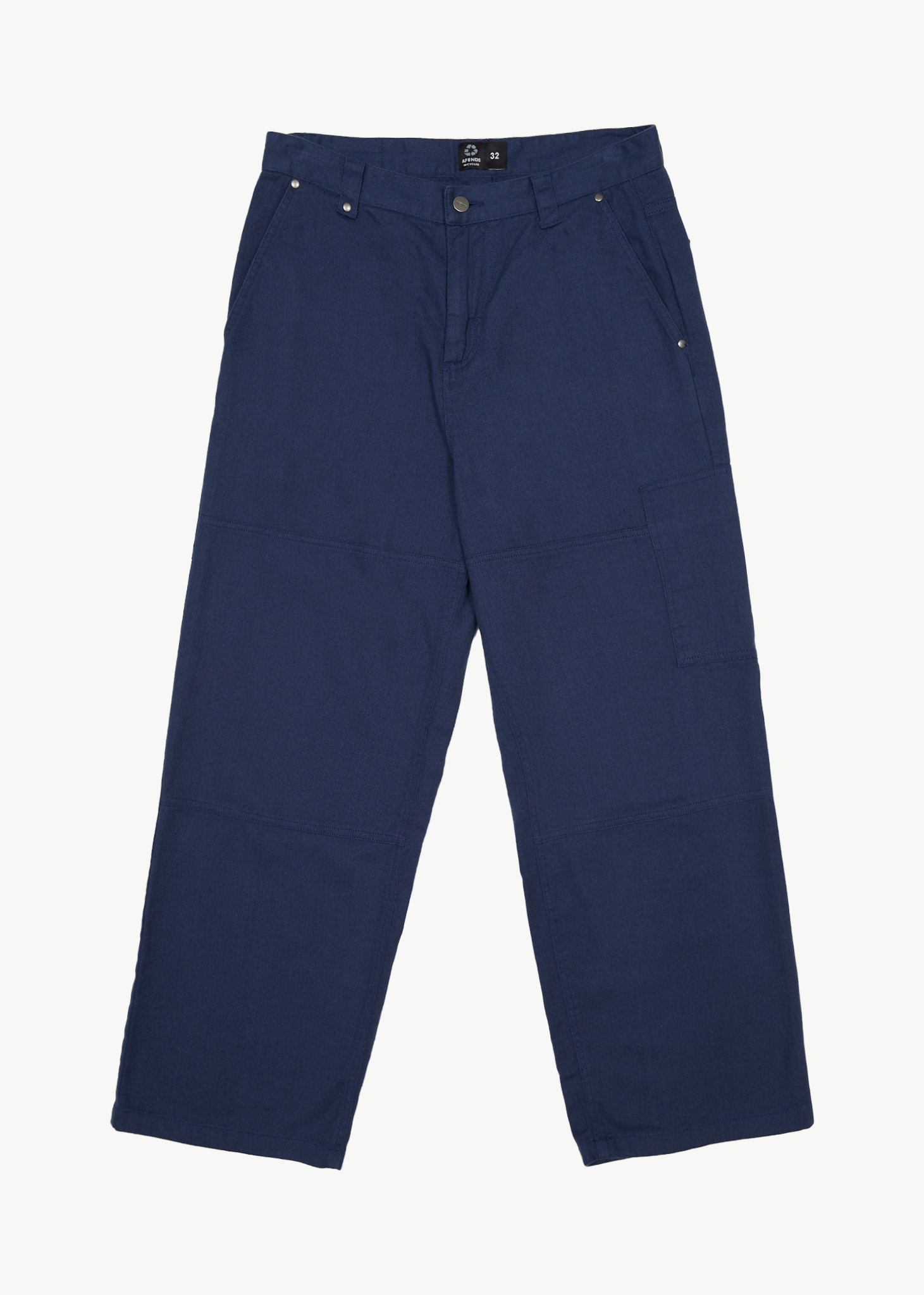 AFENDS Mens Richmond - Workwear Pant - Navy