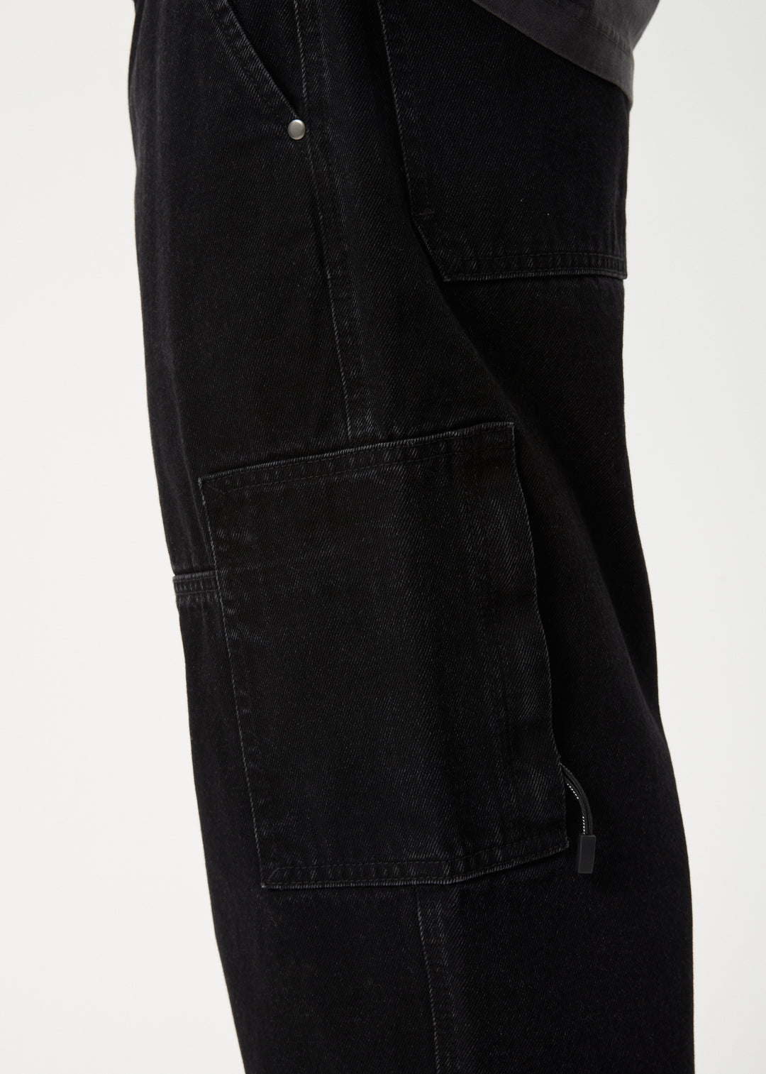 AFENDS Mens Richmond - Denim Workwear Jean - Washed Black