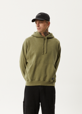 AFENDS Mens All Day - Relaxed Hoodie - Military - Afends mens all day   relaxed hoodie   military 