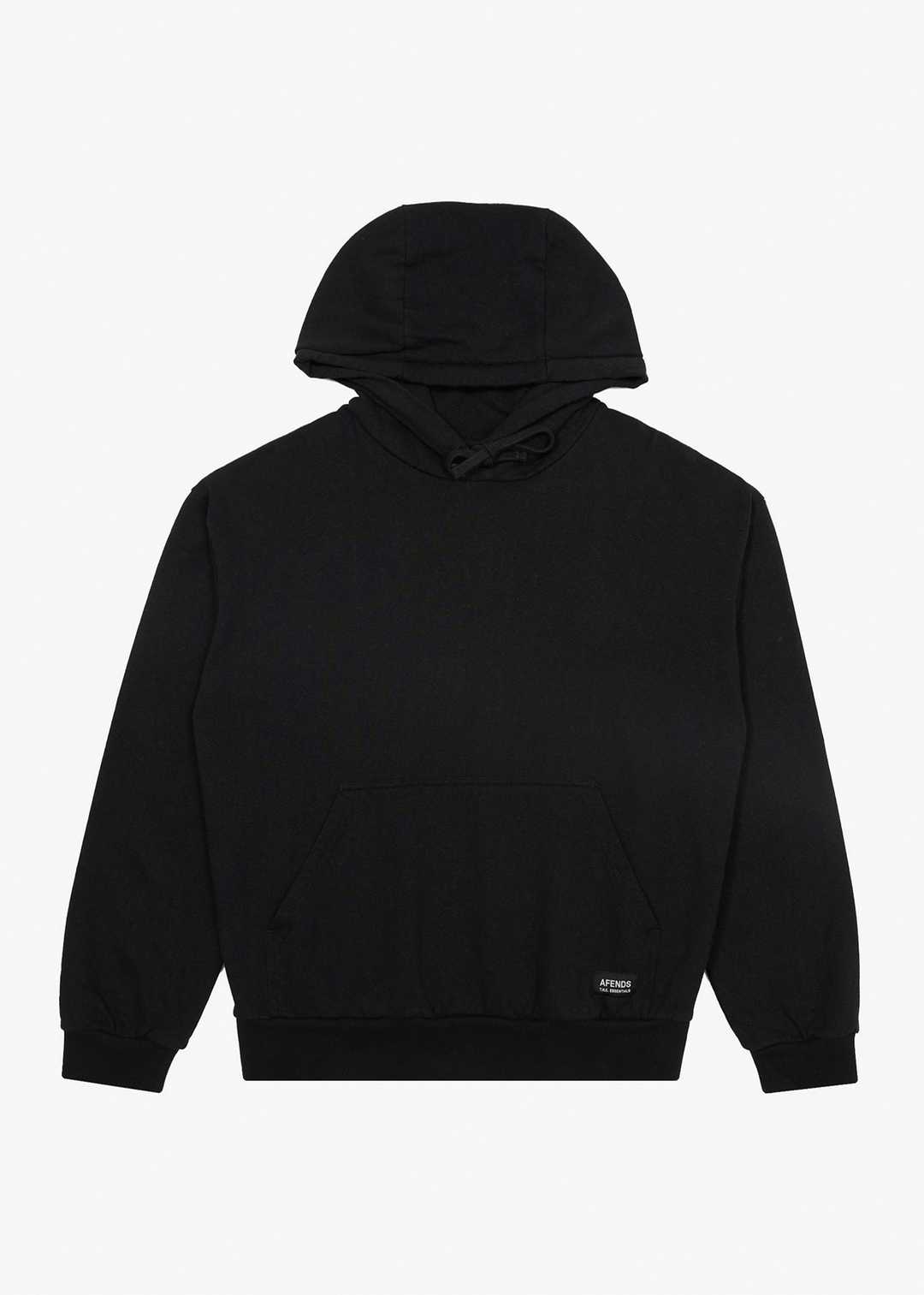 AFENDS Mens All Day Relaxed Hoodie Black