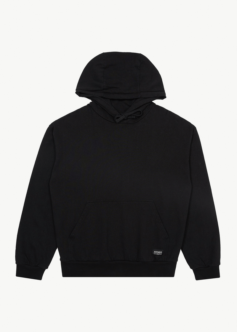 AFENDS Mens All Day - Relaxed Hoodie - Black