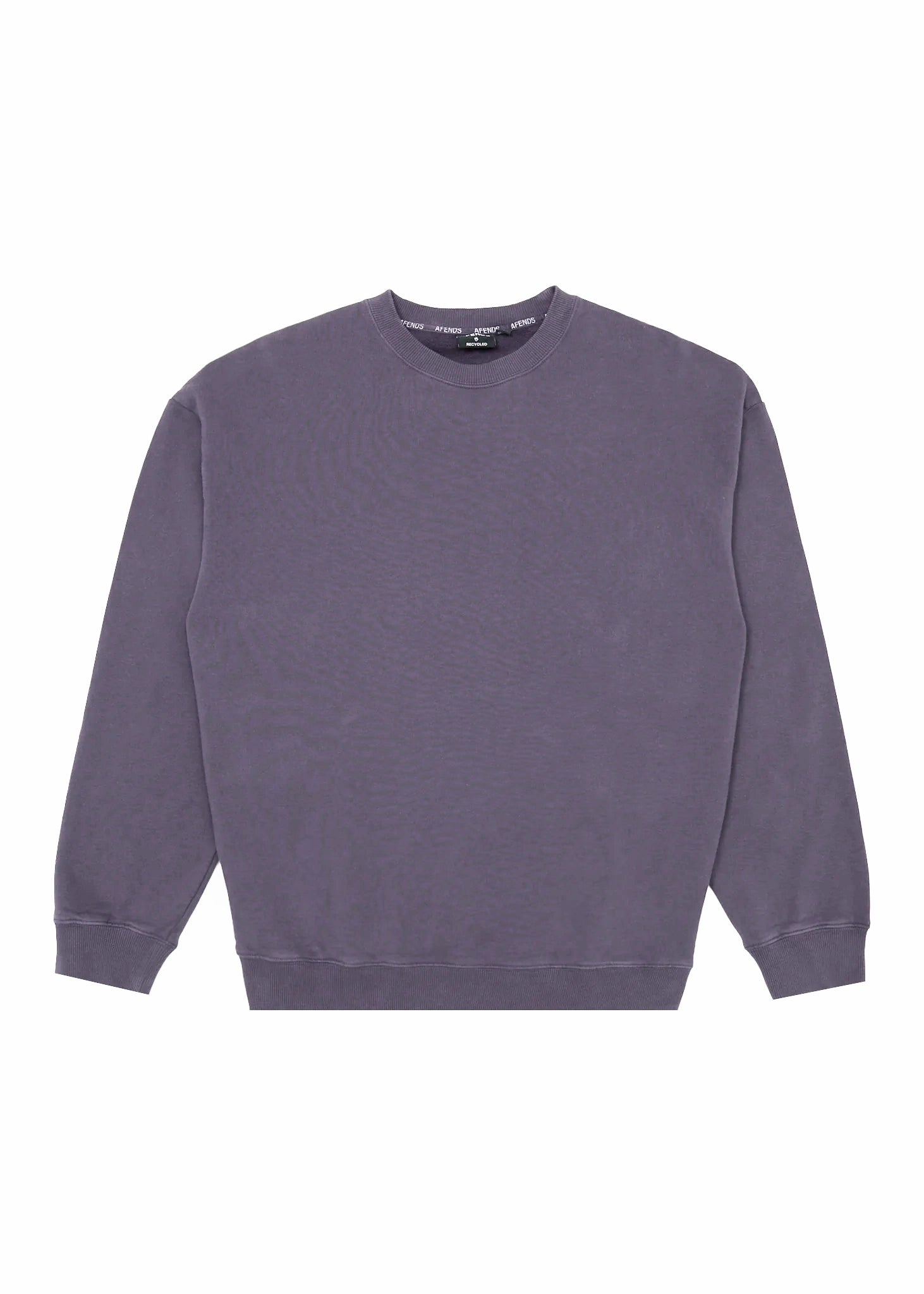 AFENDS Mens Genesis - Crew Neck - Vintage Aubergine