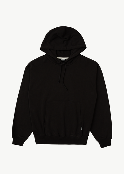 AFENDS Mens Genesis - Boxy Hoodie - Black