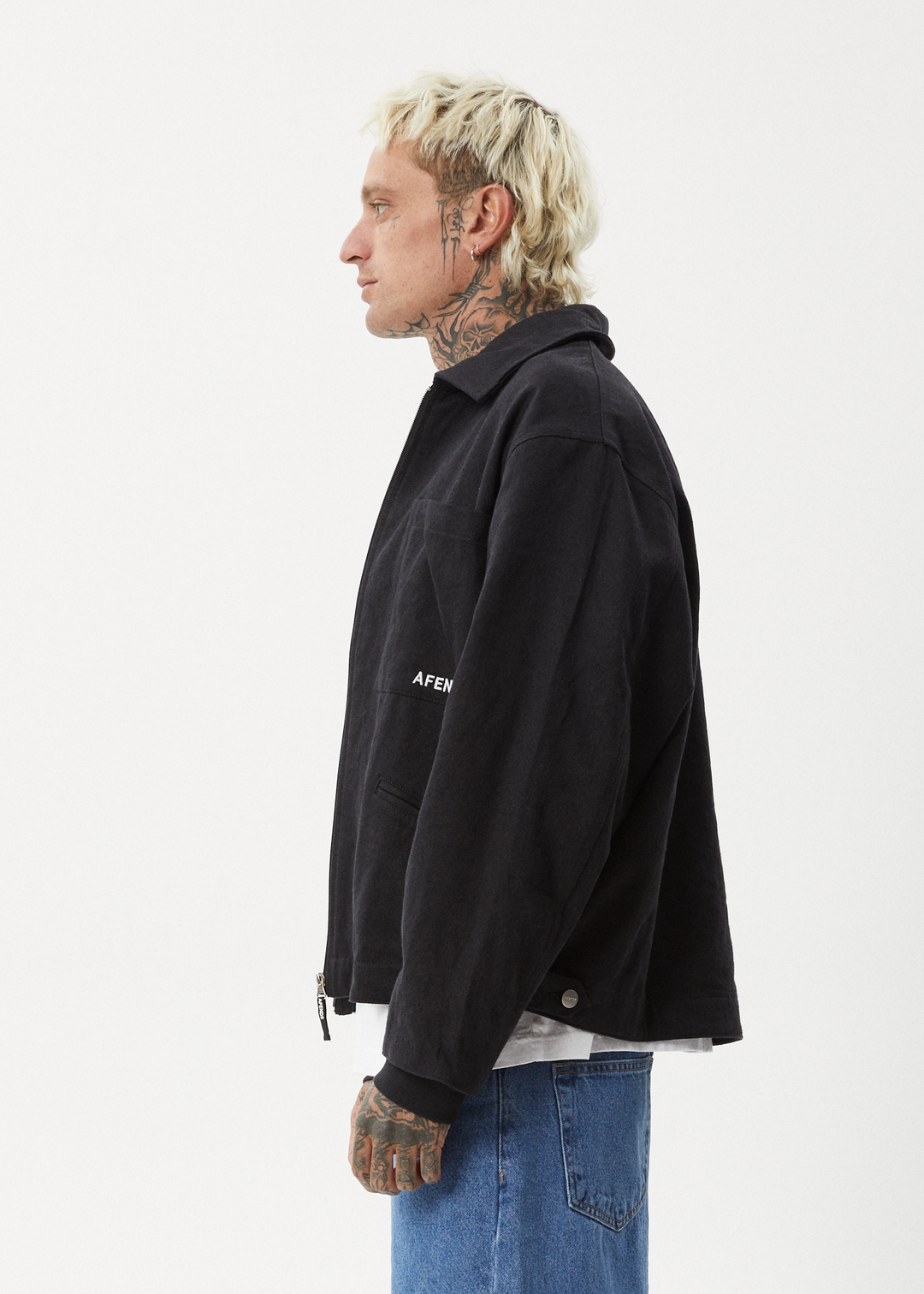 AFENDS Mens Oracle - Carpenter Jacket - Black 