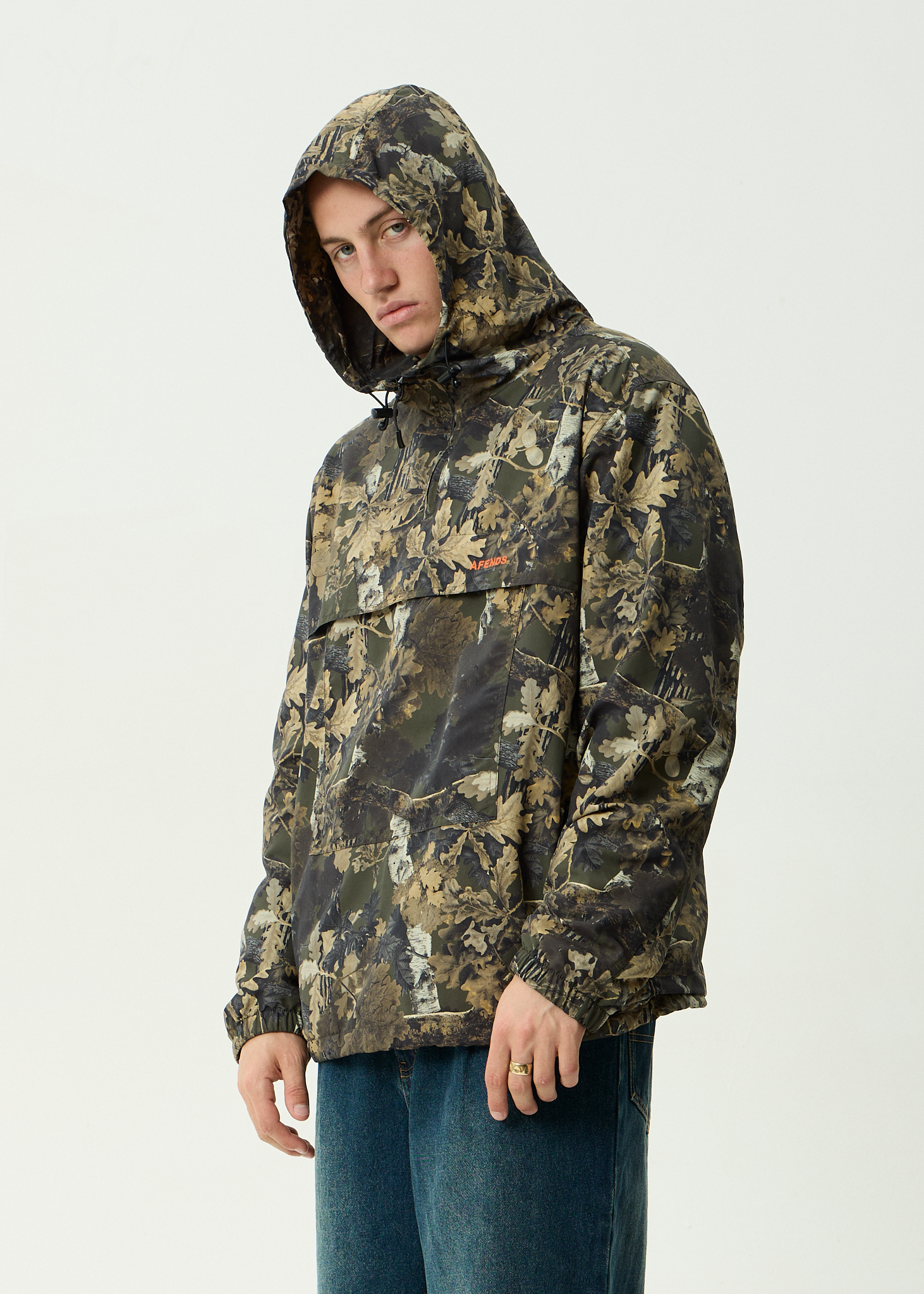 AFENDS Mens System - Water Resistant Spray Anorak Jacket - Find Me
