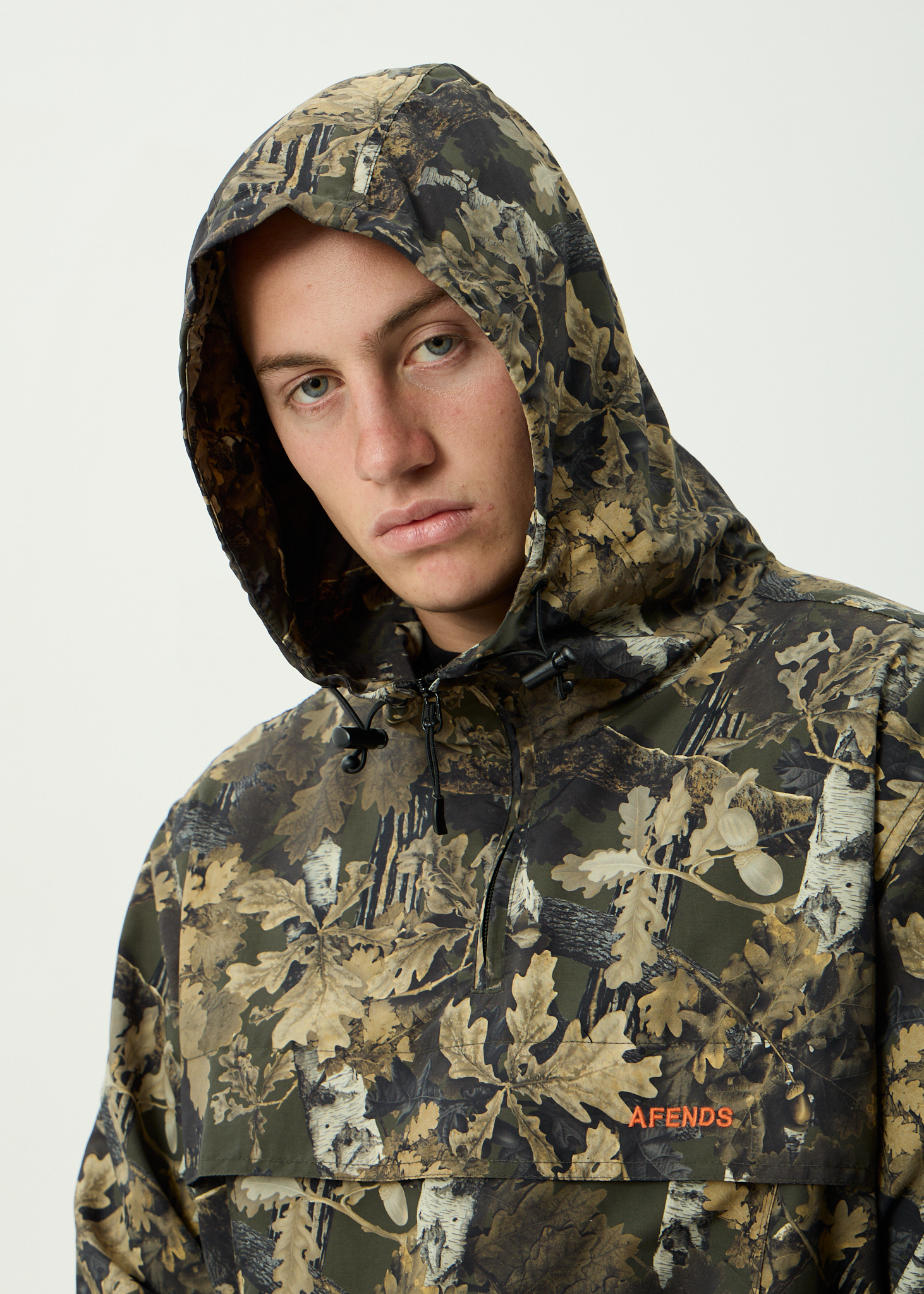 AFENDS Mens System - Water Resistant Spray Anorak Jacket - Find Me