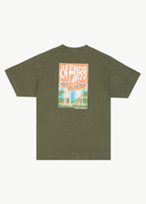 Afends Mens Vibrations - Hemp Boxy Graphic T-Shirt - Cypress - Afends mens vibrations   hemp boxy graphic t shirt   cypress 