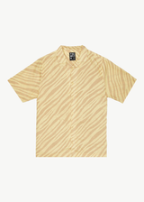 Afends Mens Atmosphere - Hemp Cuban Short Sleeve Shirt - Butter Stripe - Afends mens atmosphere   hemp cuban short sleeve shirt   butter stripe 