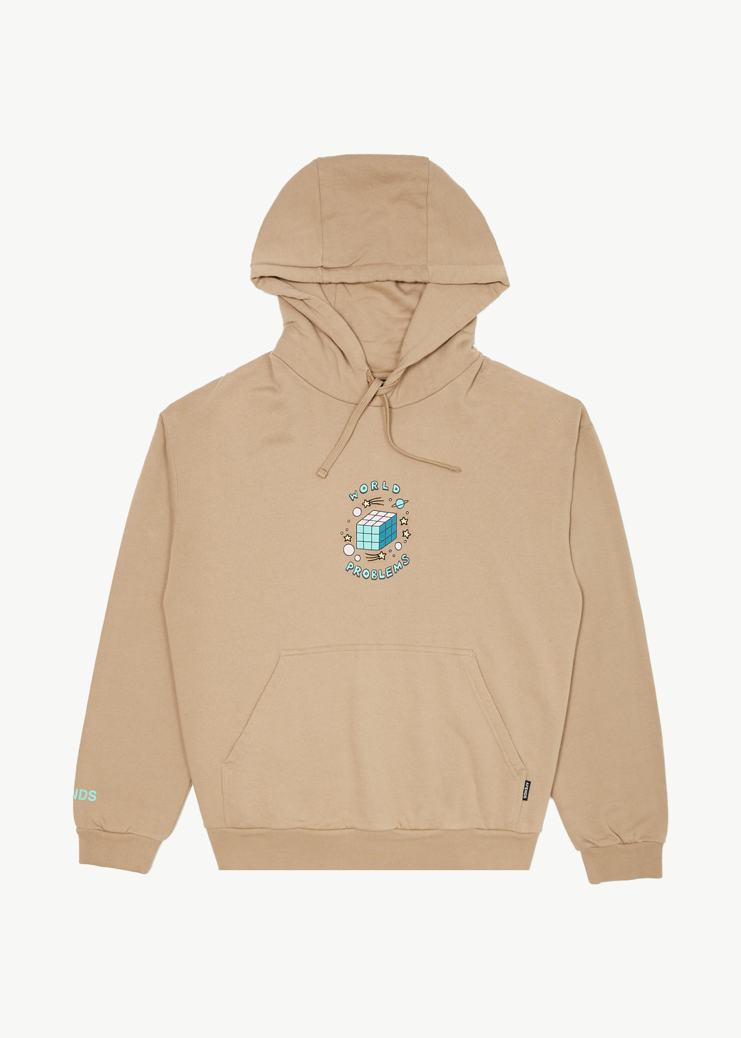 AFENDS Mens World Problems - Hoodie - Tan 