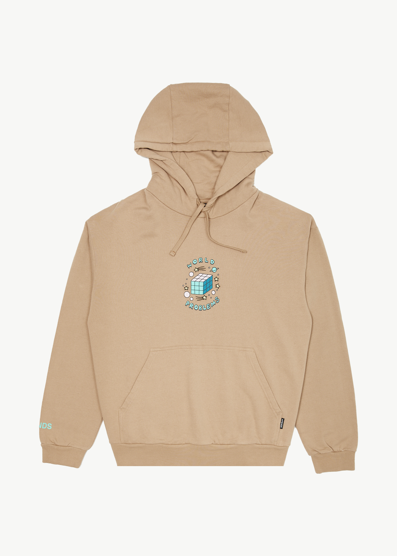 AFENDS Mens World Problems - Hoodie - Tan