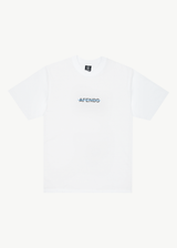 Afends Mens Liquid - Retro Logo T-Shirt - White - Afends mens liquid   retro logo t shirt   white 