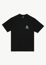 Afends Mens Crops - Retro Logo T-Shirt - Black - Afends mens crops   retro logo t shirt   black 