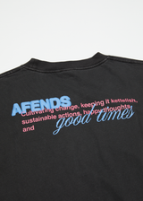 Afends Mens Good Times - Graphic Boxy  T-Shirt - Stone Black - Afends mens good times   graphic boxy  t shirt   stone black 