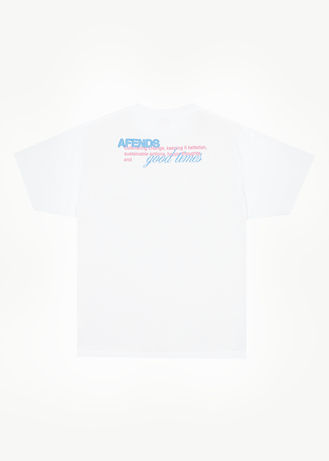 AFENDS Mens Good Times - Graphic Boxy T-Shirt - White 