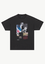 AFENDS Mens Under Pressure - Graphic Boxy  T-Shirt - Stone Black - Afends mens under pressure   graphic boxy  t shirt   stone black 