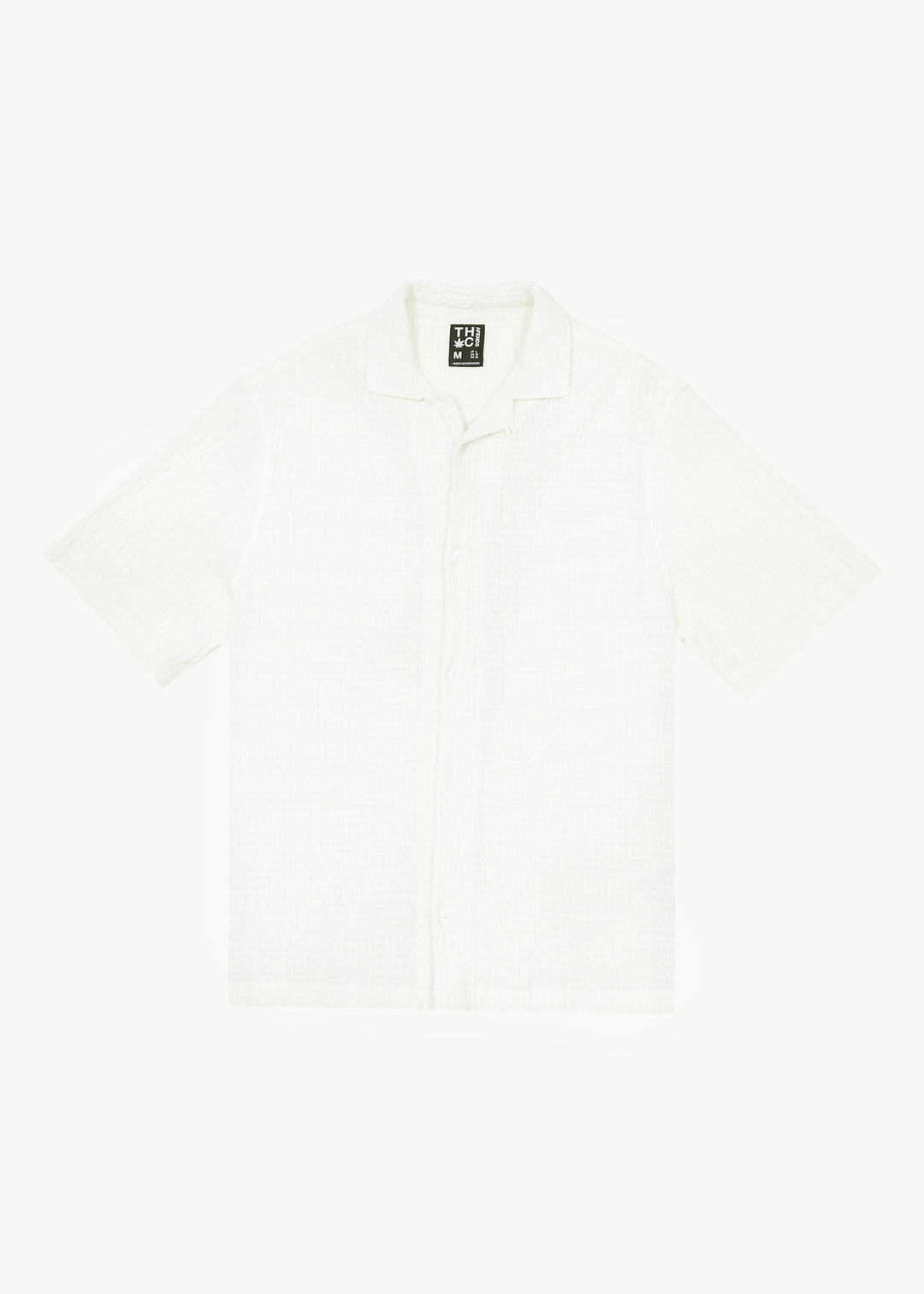 AFENDS Mens Calm - Cuban Short Sleeve Shirt - White 