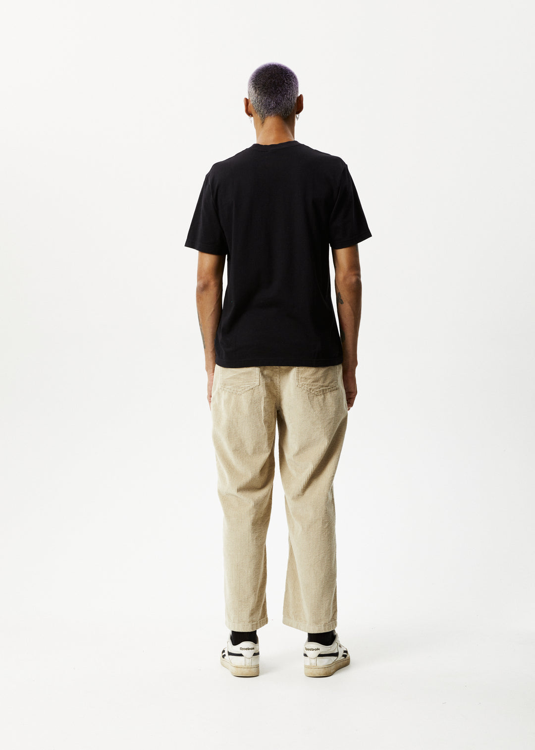 AFENDS Mens Pablo - Corduroy Baggy Pants - Dark Ecru 