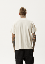 AFENDS Mens Disorder - Boxy T-Shirt - Moonbeam - Afends mens disorder   boxy t shirt   moonbeam 